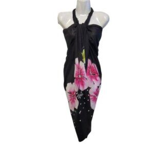 Womens Sarong Cotton Wrap Handpainted Batik Wrapskirt Beach Pareo Beachwear -NEW